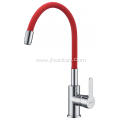 Modern Kitchen Sink Tap With Red Rubber